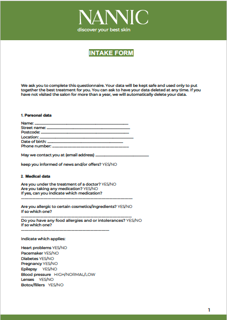 INTAKE ENG